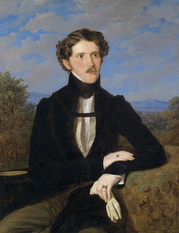 Ferdinand Georg Waldmuller Portrait of Edward Silberstein France oil painting art